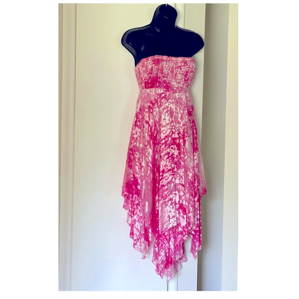 ALICE + OLIVIA Pink Strapless Dress